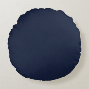 Denim einfarbig einfarbig rundes kissen