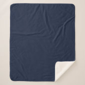Denim einfarbig einfarbig sherpadecke (Vorderseite)