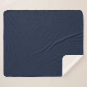 Denim einfarbig einfarbig sherpadecke (Vorderseite (Horizontal))