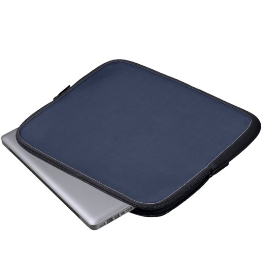 Denim Einfarbig Laptopschutzhülle (Vorne Knopf)
