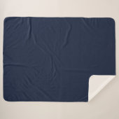 Denim einfarbig sherpadecke (Vorderseite (Horizontal))