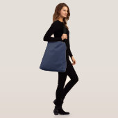 Denim Einfarbig Tragetaschen Mit Langen Trägern (Am Model)