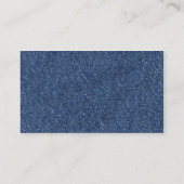 Denim entwarf Visitenkarte (Rückseite)