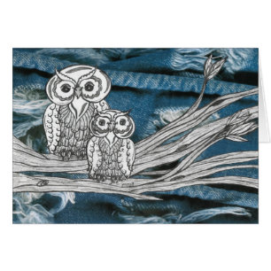 Denim-Eulen
