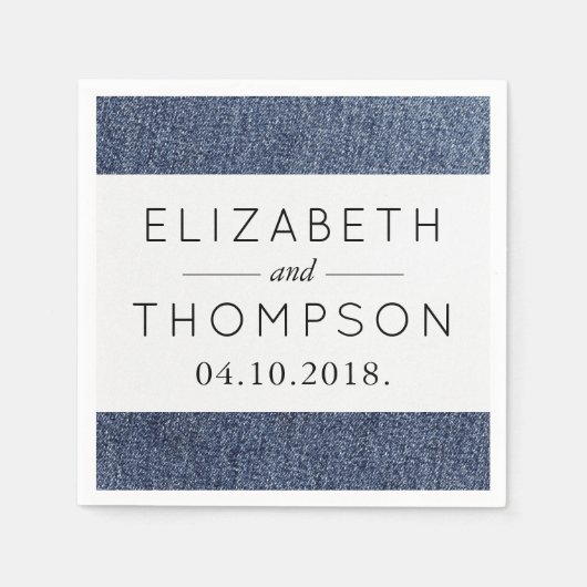 Denim Fabric, Denim Texture, Blue Denim, Hochzeit Serviette (Vorderseite)