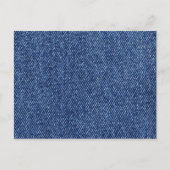 Denim Fabric, Denim Texture, Blue Denim, Jeans Postkarte (Vorderseite)