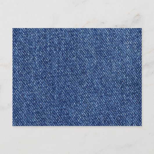 Denim Fabric, Denim Texture, Blue Denim, Jeans Postkarte (Vorderseite)