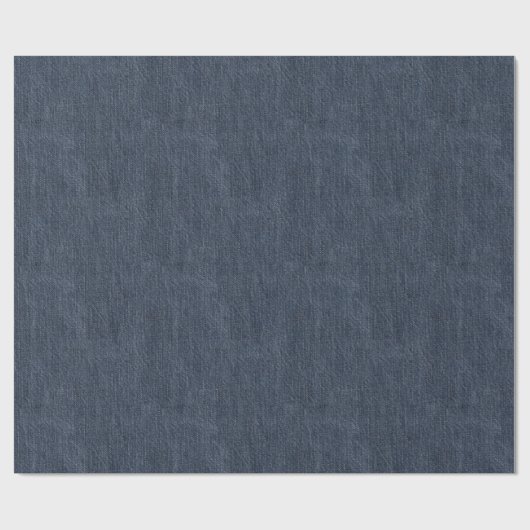 Denim Fabric Look Muster Geschenkpapier (Flach)