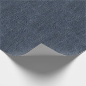 Denim Fabric Look Muster Geschenkpapier (Ecke)