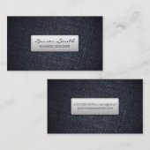 Denim Fabric Visitenkarte (Vorne/Hinten)