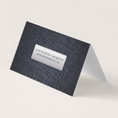 Denim Fabric Visitenkarten (Rückseite)
