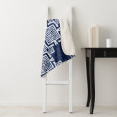 Denim farbige Stammesmuster Sherpadecke (Beispiel)