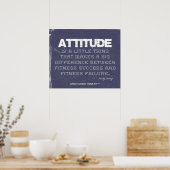 Denim Fitness mit Attitude Poster (Küche)