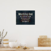 Denim Fitness Motivation! Poster (Küche)