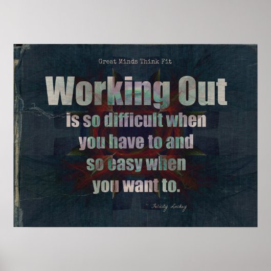 Denim Fitness Motivation! Poster (Vorne)