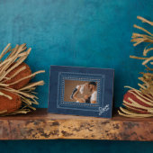 Denim Frameless Family Foto Easel Back Fotoplatte (Seite)