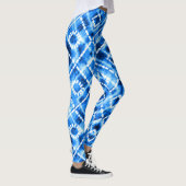 Denim Gefärbte Krawatte Texture: Moderne Eleganz. Leggings (Rechts)