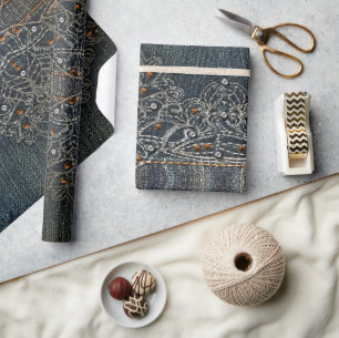 Denim Gems Geschenkpapier