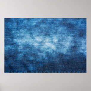 Denim getragen Textur für Hintergrund. Jeans Poster