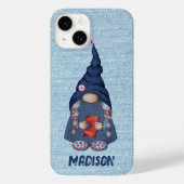 Denim Gnome Girl Case-Mate iPhone Case (Rückseite)