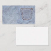 Denim-Grunge Visitenkarte (Vorne/Hinten)