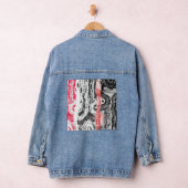 Denim-Jacke – Abstract Land Jeansjacke (Hangar)