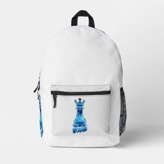 Denim-Jacke Bedruckter Rucksack (Vorderseite)
