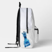 Denim-Jacke Bedruckter Rucksack (Links)