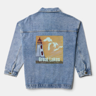 Denim-Jacke Great Lakes Wearable Art Jeansjacke