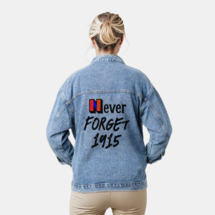 Denim-Jacke 'Niemals vergessen 1915' Jeansjacke