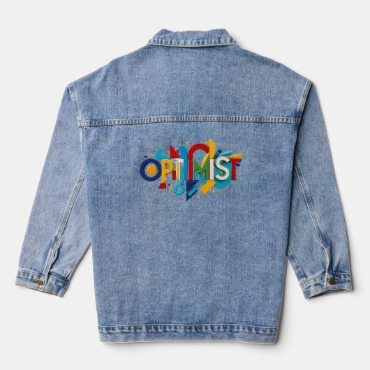 Denim Jacke Optimist Design, Jeans Farben (Rückseite)