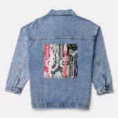 Denim Jacket – Abstract Land Jeansjacke (Rückseite)