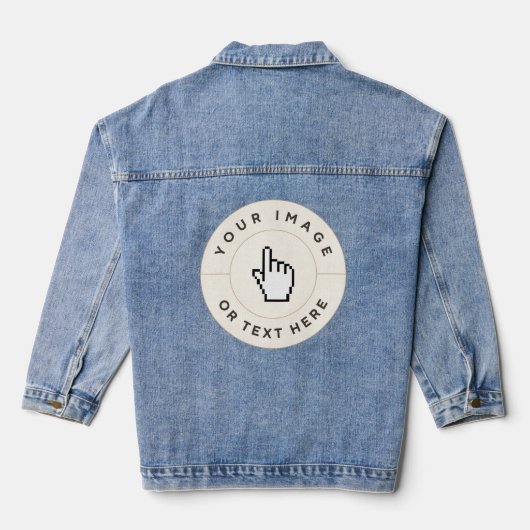 Denim Jacket - Benutzerdefiniert (Bild/Text hinzuf Jeansjacke (Rückseite)