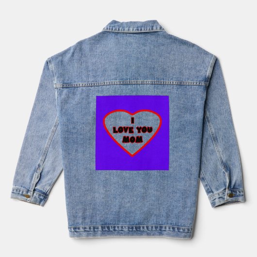 Denim Jacket by jGibney The MUSEUM Zazzle Jeansjacke (Rückseite)