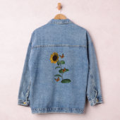 Denim Jacket Floral Butterfly Sonnenblume Jeansjacke (Hangar)