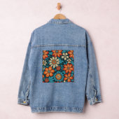 Denim Jacket floral Folk Style Jeansjacke (Hangar)