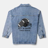 Denim Jacket Football Thema HAMbWG Jeansjacke (Rückseite)