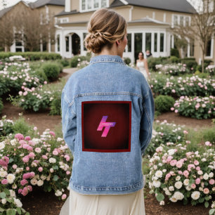 Denim Jacket Frauenmode mit einzigartiger Text-Kun Jeansjacke