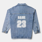 Denim Jacket fügen Sie Ihre Namensnummer hinzu - B Jeansjacke (Rückseite)