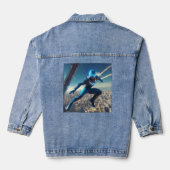 Denim Jacket futuristischer Superheld Jeansjacke (Rückseite)