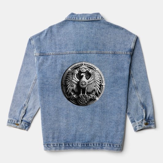 Denim Jacket Jean Jacket Farbiges Design D Jeansjacke (Rückseite)