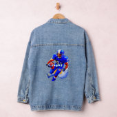 Denim Jacket Jean Jacket Farbiges Design D Jeansjacke (Hangar)