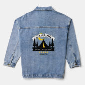 Denim Jacket mit 5 Sternen Camping Jeansjacke (Rückseite)