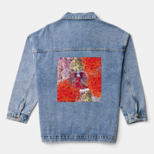 Denim Jacket mit Blume Jeansjacke
