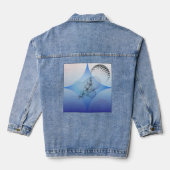 Denim Jacket mit cleverem künstlerischen Design Jeansjacke (Rückseite)