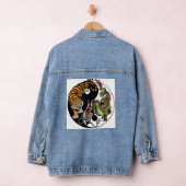 DENIM JACKET TIGER DRAGON CIRCLE JEANSJACKE (Hangar)