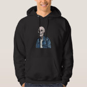 Denim Jacket Vintag Skull Hoodie (Vorderseite)
