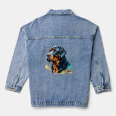 DENIM JACKET VON FRAUEN JEANSJACKE (Rückseite)