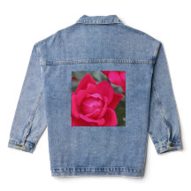 Denim Jacket WITH ROSE DESIGN