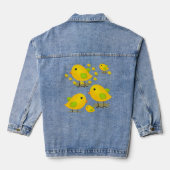 Denim Jacket Yellow Chicks Floral Jeansjacke (Rückseite)
